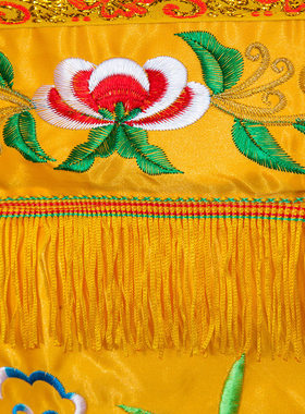 新款佛光普照大莲花桌围