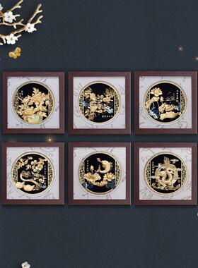 金玉满堂金箔画搬新家礼物乔迁新居摆件实用公司年会定制新年礼品