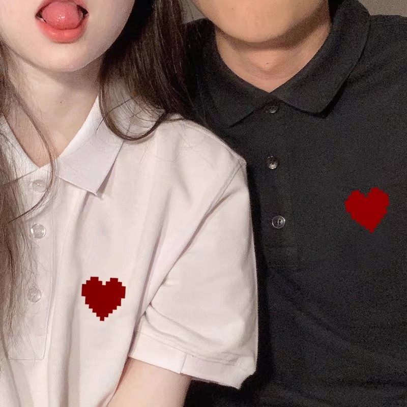 polo衫情侣装夏装结婚领证登记照2026新款小众短袖t恤网红套,淘宝优惠券,粉丝福利购,淘宝优惠卷