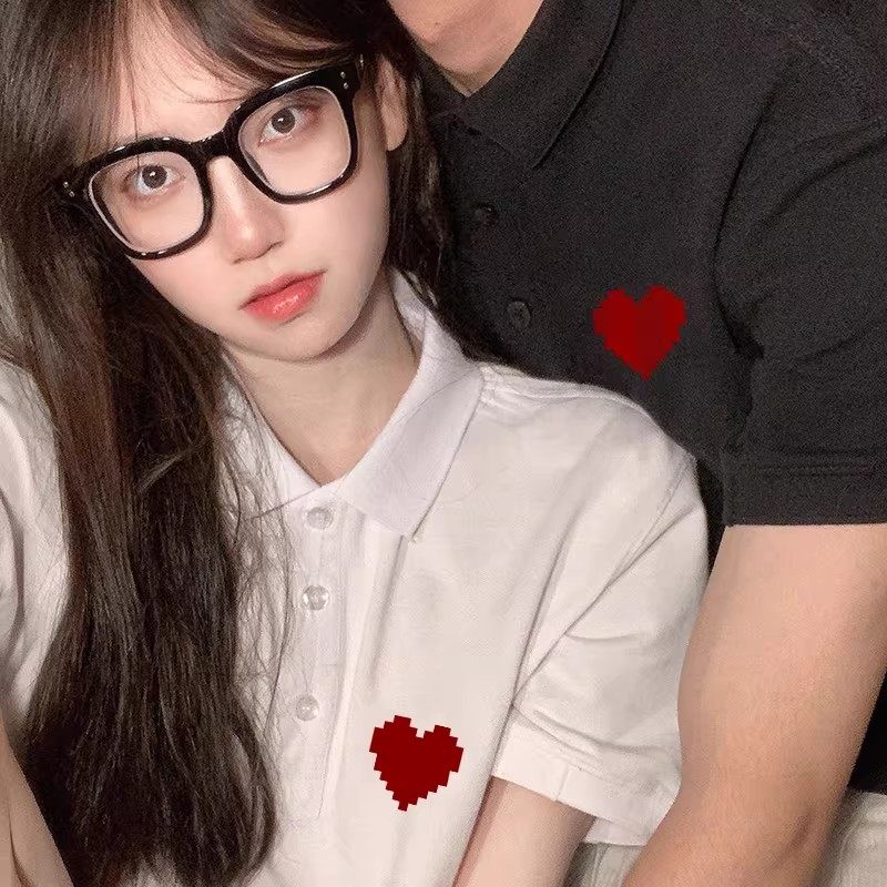 polo衫情侣装夏装结婚领证登记照2026新款小众短袖t恤网红套,淘宝优惠券,粉丝福利购,淘宝优惠卷