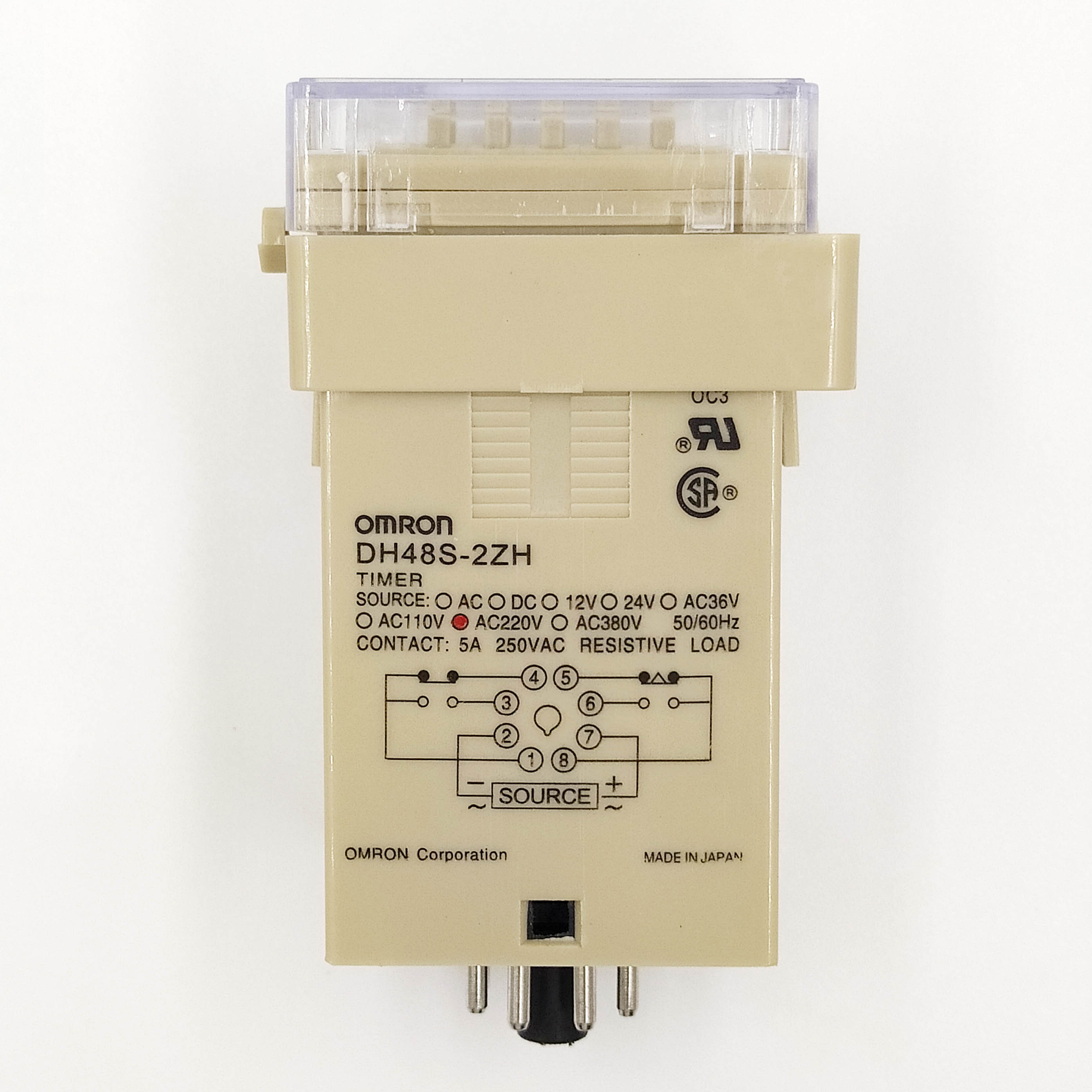 原装欧姆龙数显时间继电器DH48S-S 1Z 2Z 2ZH AC220V/DC24V送底座