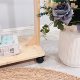 One-core pet solid wood pet house cat hanger dog clothes display rack storage rack movable coat rack