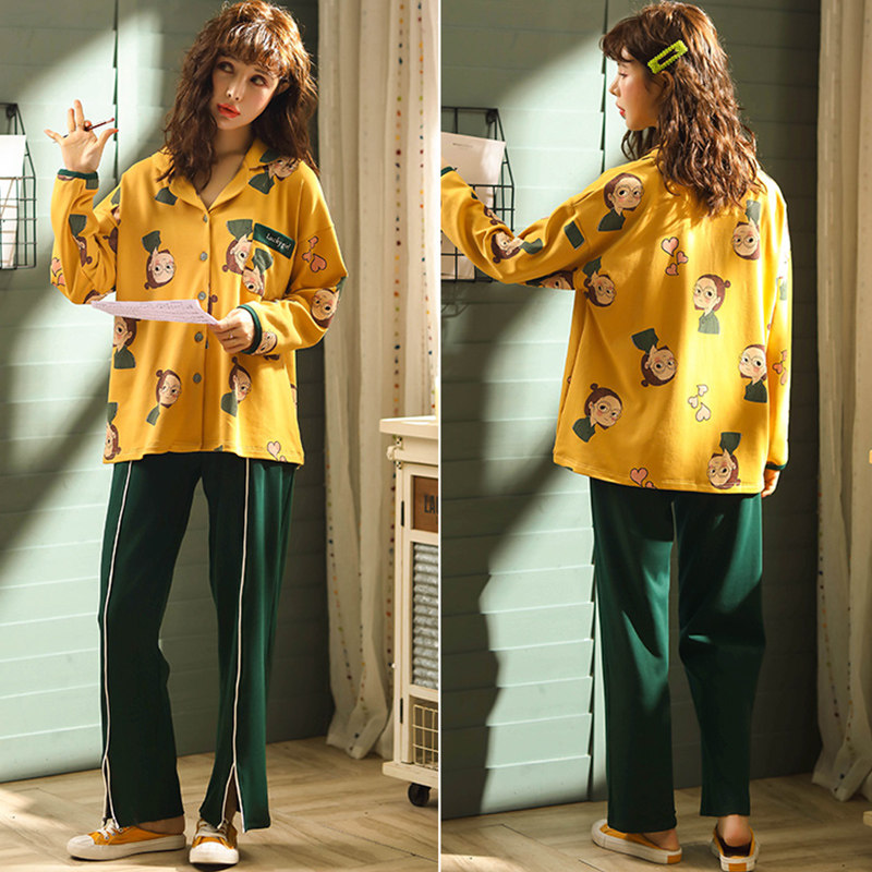 月子服秋冬产后纯棉11月喂奶冬睡衣 蕾洛俪娜睡衣/家居服套装