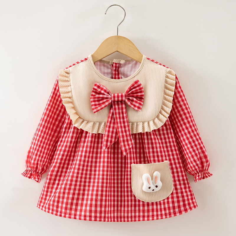 Children's smock, baby eating bib, apron, female princess, waterproof, anti-dirty, fashionable, autumn and winter, baby, child, dress backwards