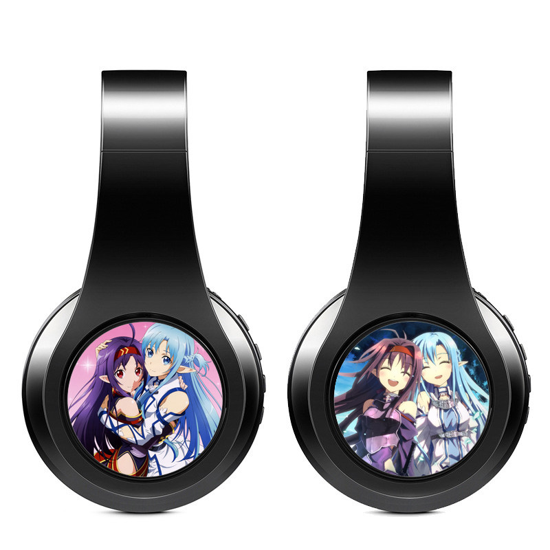 刀剑神域 亚丝娜 日文语音提示 蓝牙头戴耳机 无线插卡MP3 定制