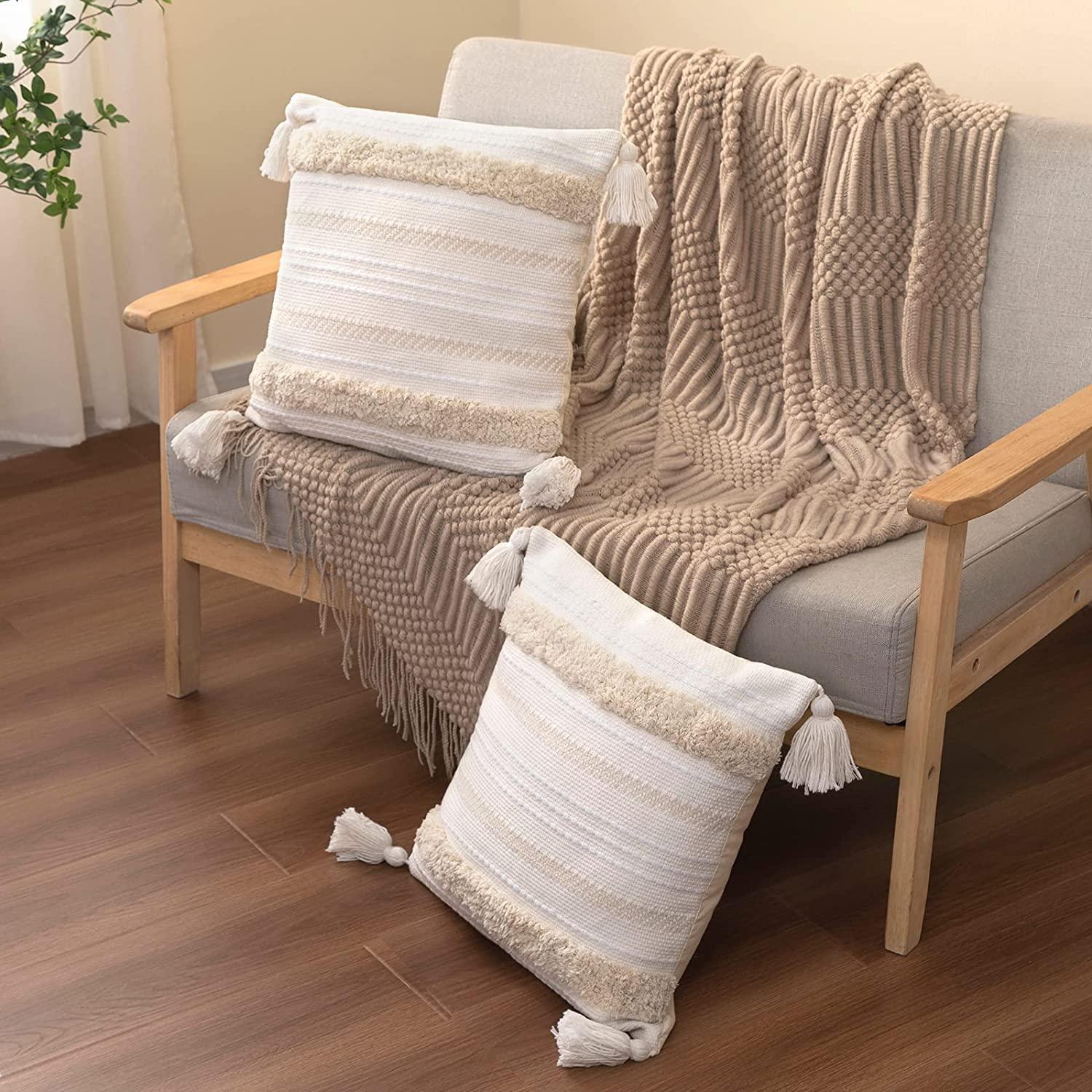 北欧抱枕ins轻奢风流苏波西米亚民族靠垫抱枕套客厅腰枕套不含芯,淘宝优惠券,粉丝福利购,淘宝优惠卷