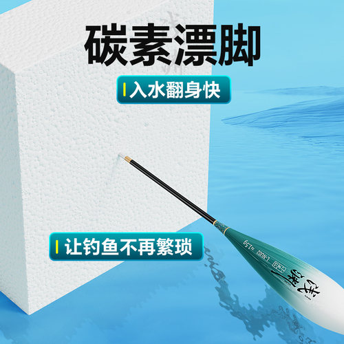 小凤仙浅水鲫鱼漂高灵敏醒目小短漂浮漂水皮草洞打浮专用硬尾鱼漂 - 图2