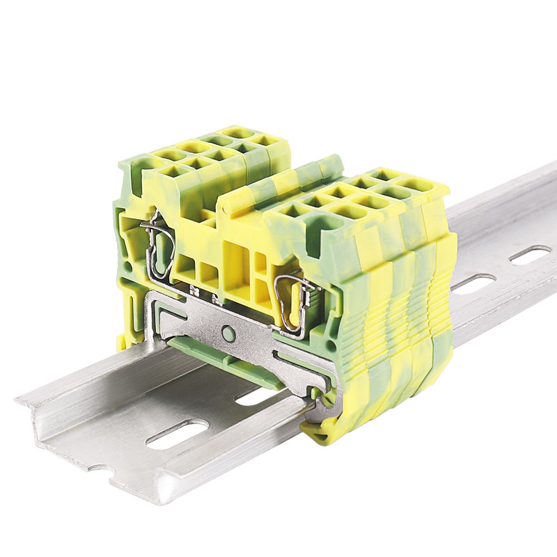 厂家直销纯铜ST2.5-PE导轨式弹簧接线端子排 ST3-2.5JD接地端子 - 图3