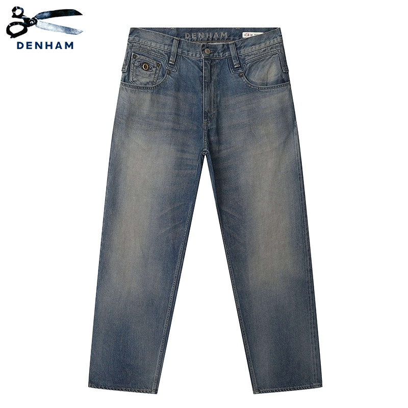 DENHAM2026春季男士日本制宽松阔腿复古高级深灰渐变牛仔裤JUMBO,淘宝优惠券,粉丝福利购,淘宝优惠卷