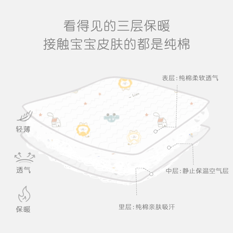 虎年新生婴儿连体衣服春秋夹棉哈衣 贝比可优连身衣/爬服/哈衣