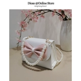 Оригинальная милая небольшая сумка с бантиком из жемчуга, летняя маленькая сумка через плечо, 2023