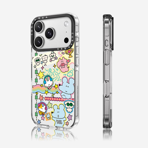 CAREGNBA联名Sukeydokey系列手帐贴纸适用苹果17ProMax手机壳iPhone16pro透明14plus全包15防摔12网红11女13p - 图2