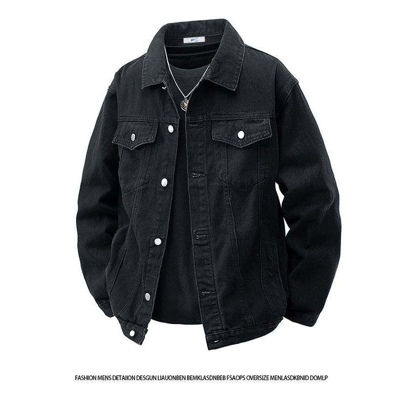 春秋牛仔外套水洗复古工装男士高街宽松潮流帅气休闲百搭夹克韩版,淘宝优惠券,粉丝福利购,淘宝优惠卷