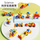 Children's large particle building blocks electric gear machinery
