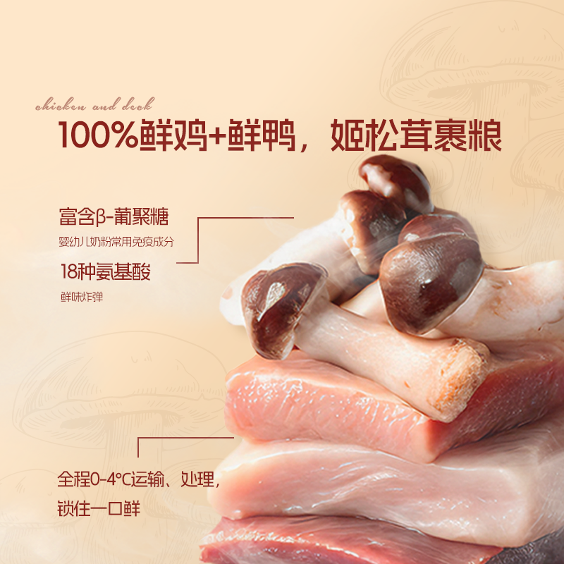 WoWo喔喔低温烘焙全鲜肉0肉粉高蛋白全价猫粮主食布偶美毛营养,淘宝优惠券,粉丝福利购,淘宝优惠卷
