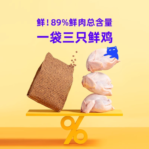 【新品】WoWo喔喔低温烘焙全价猫粮全鲜肉猫咪毛发营养旗舰店正品 - 图1