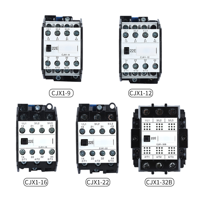 德力西交流接触器CJX1-9/12/16/22/32B三相380V家用220V24V36V110