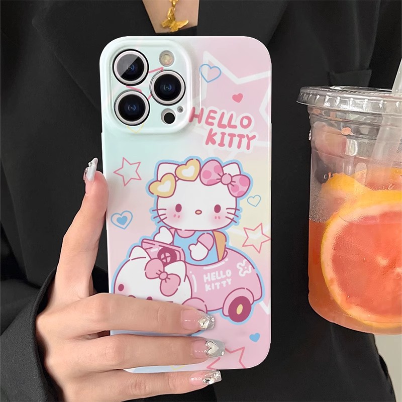 潮牌卡通hellokitty猫咪旅游适用oppo真我GTNEO5SE可爱真我V25青少女原创V305G个性防摔11PRO小清新10PROPLUS-图0