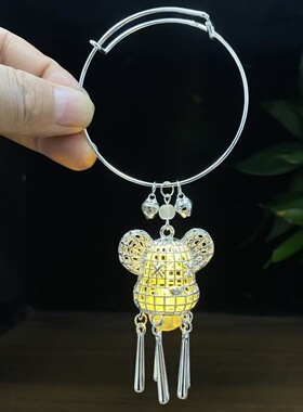 新中式铃铛发光手镯带灯古风饰品手环宫廷风镯子日常手串汉服手镯