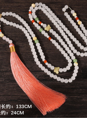 厂家新中式长款国风斜挎链中式背背项链百搭民族风马面裙古装配饰