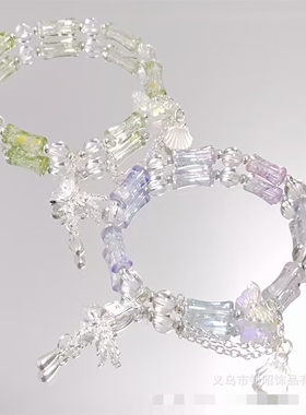 女生琉璃手链竹悦鎏金竹节串珠学生手链竹影如梦串珠手串节节高