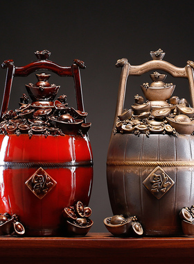 创意酒柜摆件陶瓷新居乔迁礼品