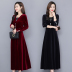 Vàng nhung mùa thu 2019 đầm mới của phụ nữ đầu thu thu thời trang khí ga châu Âu váy dài thủy triều - váy đầm đầm xòe váy đầm