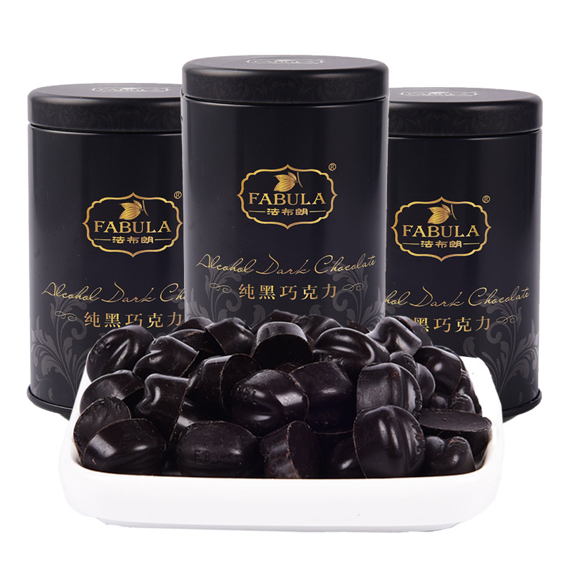 法布朗100%无蔗糖黑70%料巧克力豆 fabula法布朗黑巧克力