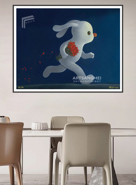 现代简约客厅背景墙装饰画张占占