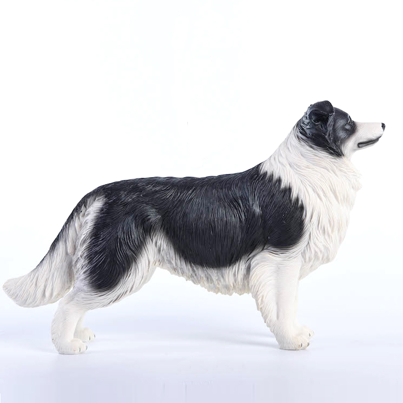 【JXK】官方正品　1/6 边境牧羊犬边牧模型高档家居车载狗狗摆件 - 图3