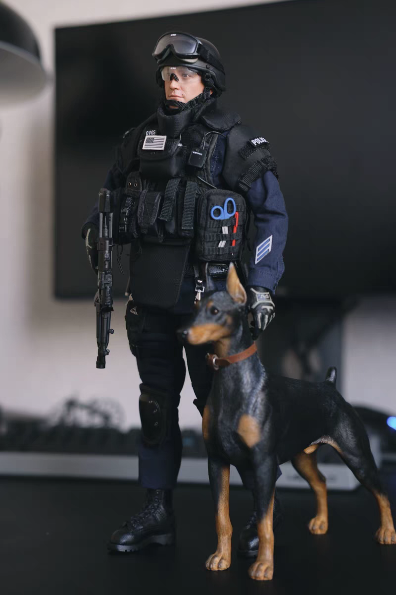 【MR.Z】官方正品 1:6杜宾犬模型1/6高档礼物桌面车内家居摆件-图0