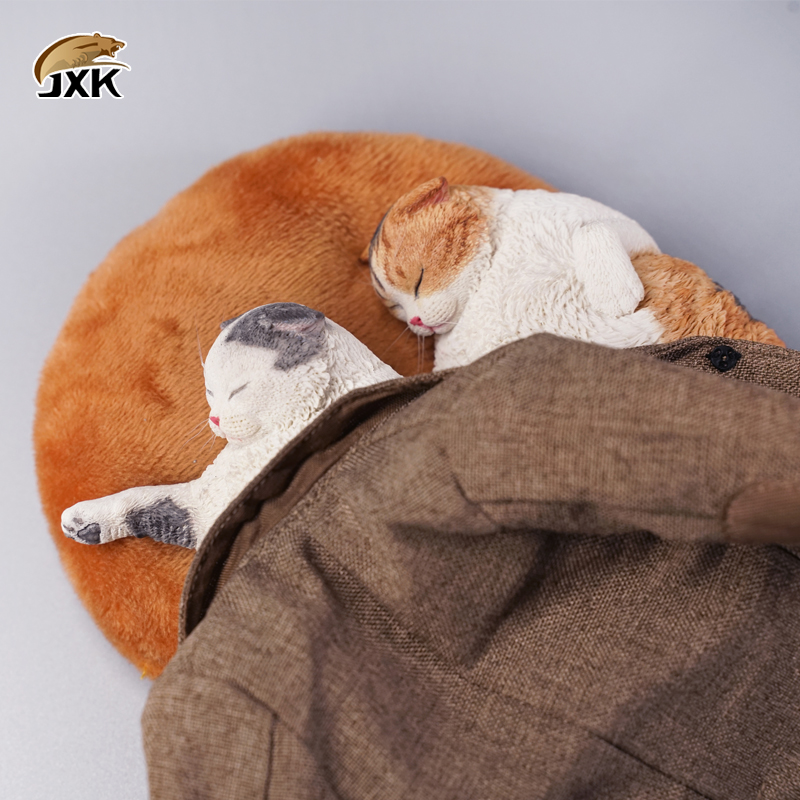 【JXK】官方正品 1/6嗜睡猫模型 可爱治愈系萌宠猫咪手办创意摆件 - 图1