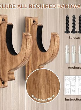 新款木制壁挂式枪架家居猎枪步枪收纳架弓箭枪支墙面摆件挂架