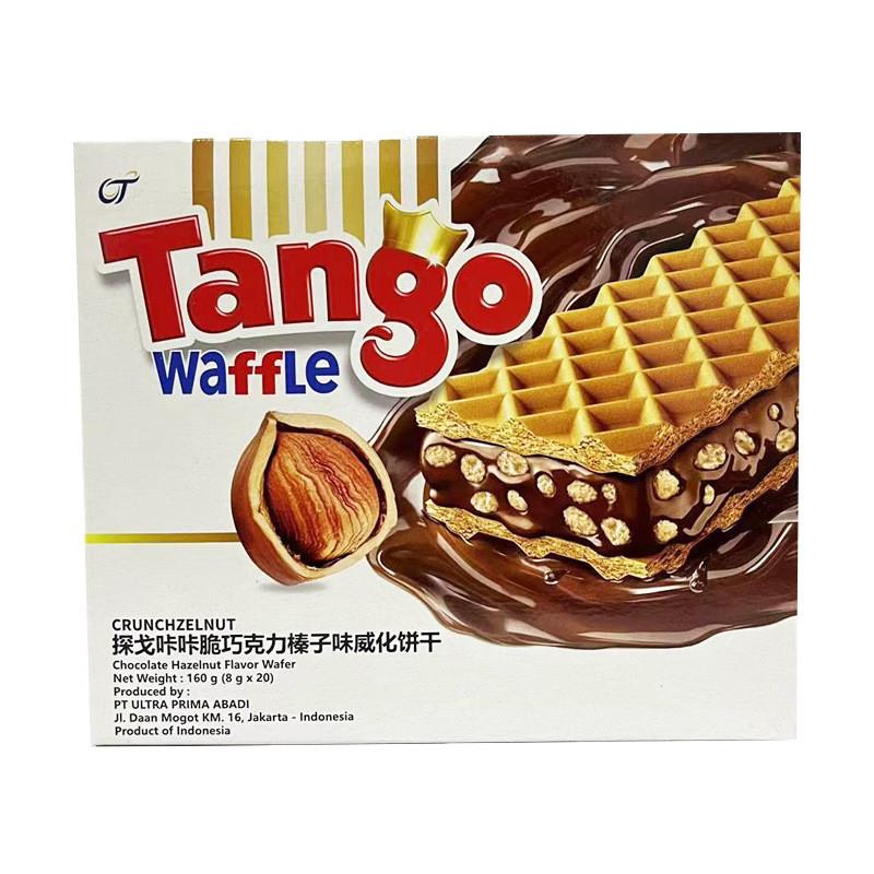 印尼原装进口零食Tango探戈咔咔脆威化饼干国外休闲零食160g-图1