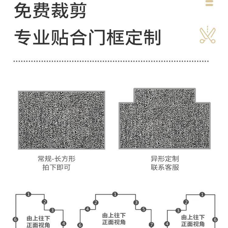 2-year warranty on first-line manufacturer's no-wash fiber Su doormat