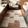 High-end no-wash and wipeable bedroom bedside carpet floor mats
