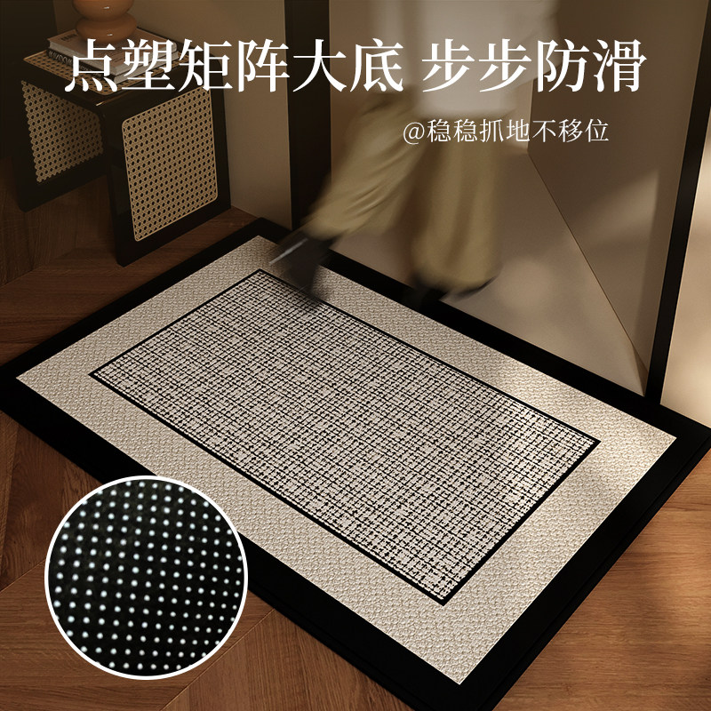 新款入户门地垫中古门口地毯可裁剪高级复古门垫入门脚垫耐脏免洗,淘宝优惠券,粉丝福利购,淘宝优惠卷