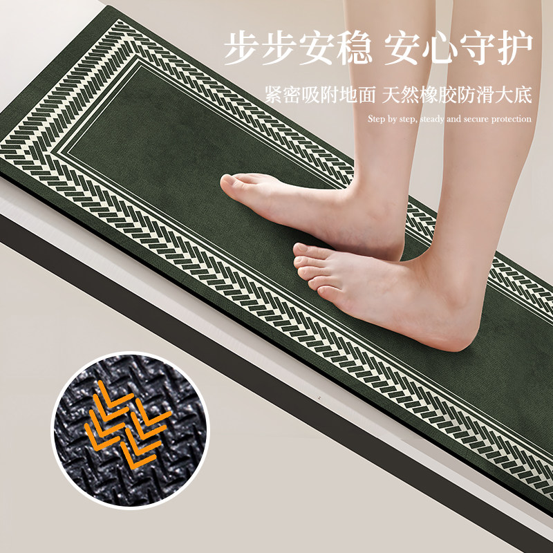 Advanced customized quick-drying bathroom absorbent floor mats anti-slip mats