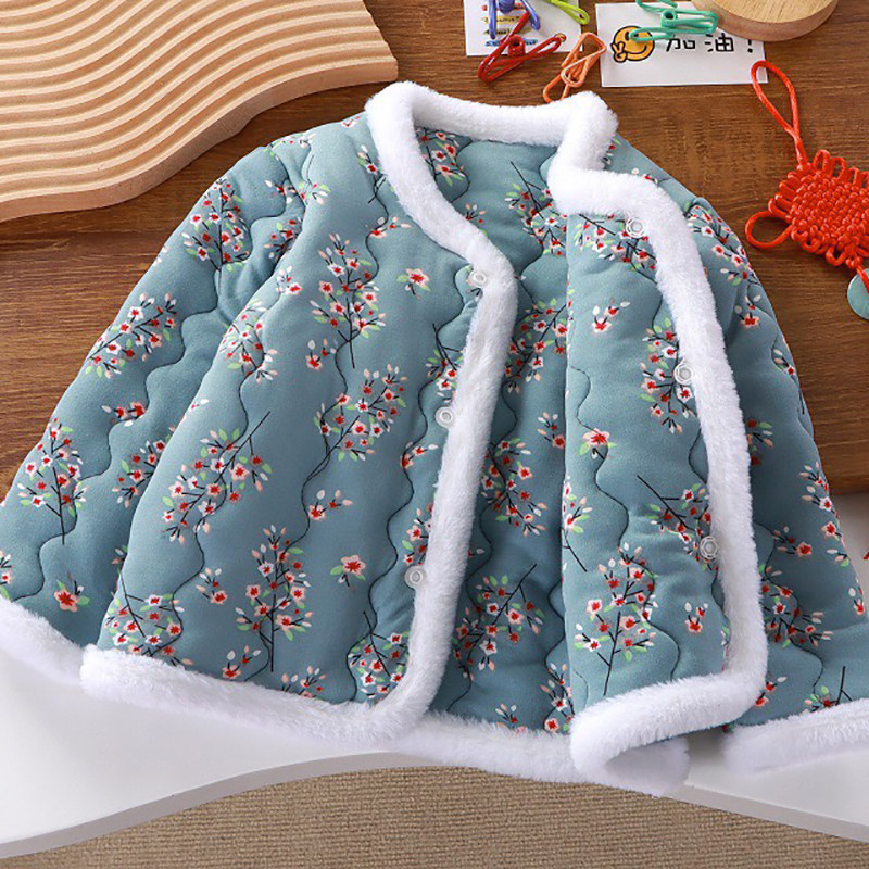 儿童东北大花棉袄外套中国风女宝宝棉衣冬装上衣服女童秋冬季棉服,淘宝优惠券,粉丝福利购,淘宝优惠卷