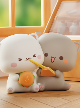 可爱小猫咪玩偶手办摆件情侣礼物