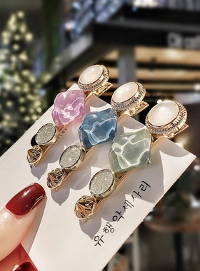 韩版马卡龙复古发夹后脑勺发卡