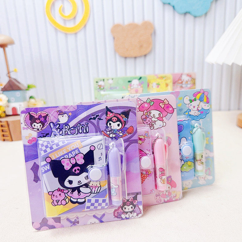 可爱卡通迷你便签本圆珠笔组合套装小学生便携口袋记事本手帐本,淘宝优惠券,粉丝福利购,淘宝优惠卷