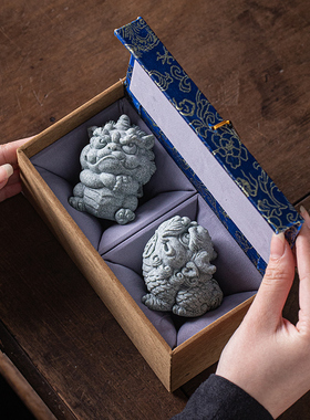 青砂石线香插新中式客厅香薰炉