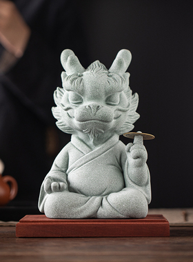 青砂石招财新中式玄关一直有钱