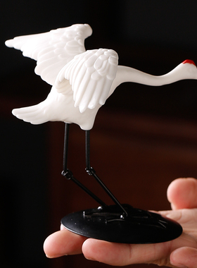 陶瓷仙鹤送福新中式茶桌茶台桌面