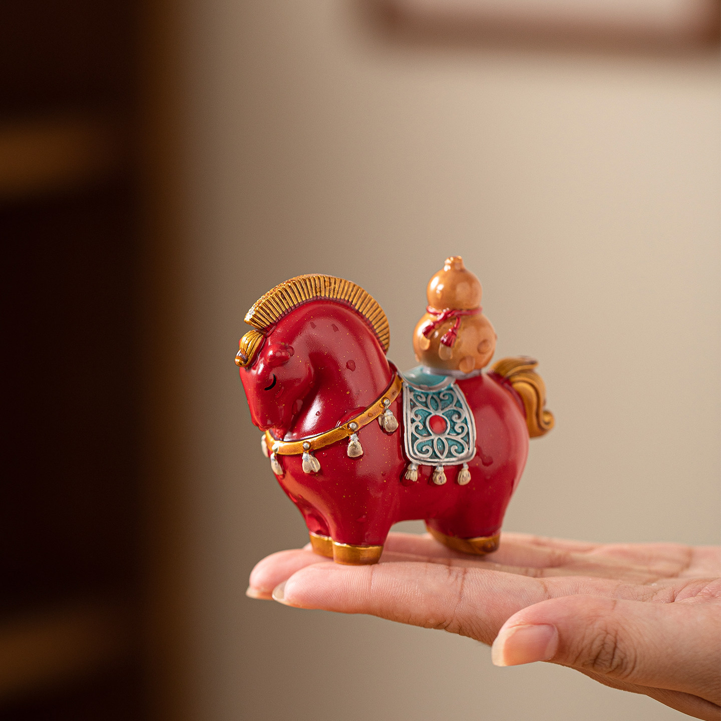 创意变色马茶宠桌面摆件装饰招财生肖马上元宝福禄可旋转茶玩可养,淘宝优惠券,粉丝福利购,淘宝优惠卷