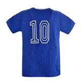 Nange 10 Grand Sky Wing Wing World Детский футбол подросток для подростки младший кубок Jay Chou Short -Sleeed Cotton Parent -Child T -For