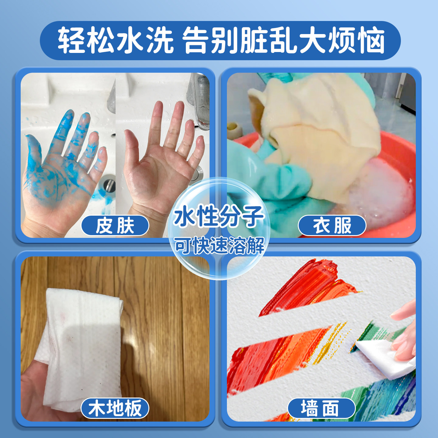 马利水粉手指画颜料50ml儿童无毒可水洗画画工具套装水彩绘画美术涂鸦涂色丙烯幼儿园宝宝专用石膏diy全套,淘宝优惠券,粉丝福利购,淘宝优惠卷