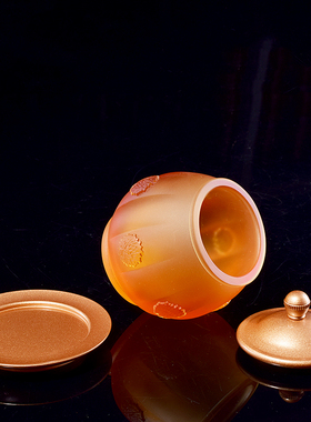 古法琉璃供佛琉璃摆件圣水杯