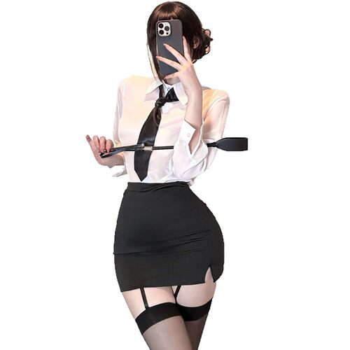 闺房私服*ol职业包臀裙cos秘书制服 御姐风情调高级感情调睡衣 - 图3